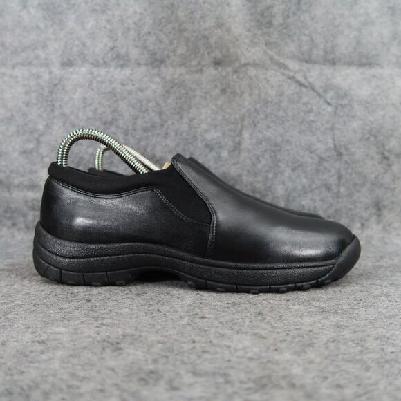 Easy Spirit Shoes Womens 6.5 Slip On Casual Moc Leather Black Comfort Work Walk - Picture 2 of 13